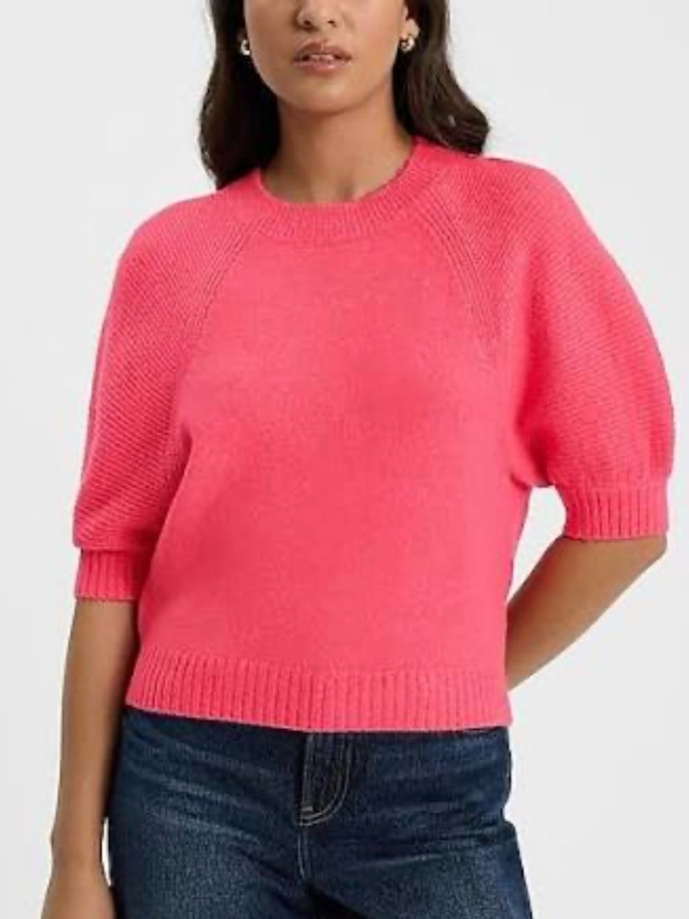 Puff sleeves sweater